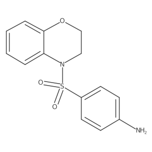 4-[(2,3-Dihydro-4H-1,4-benzoxazin-4-yl)sulfonyl]benzenamine结构式