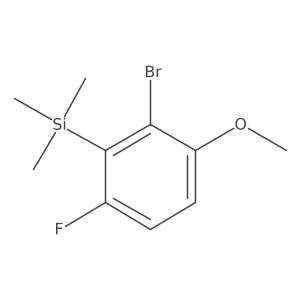 (2-Bromo-6-fluoro-3-methoxyphenyl)trimethylsilane Structure