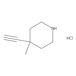 4-Ethynyl-4-methylpiperidine hydrochloride Structure