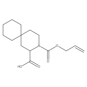 3-[(Prop-2-en-1-yloxy)carbonyl]-3-azaspiro[5.5]undecane-2-carboxylic acid结构式