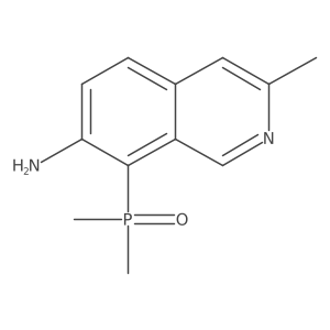 8-(Dimethylphosphinyl)-3-methyl-7-isoquinolinamine Structure