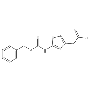 2-(5-{[(Benzyloxy)carbonyl]amino}-1,2,4-oxadiazol-3-yl)acetic acid结构式
