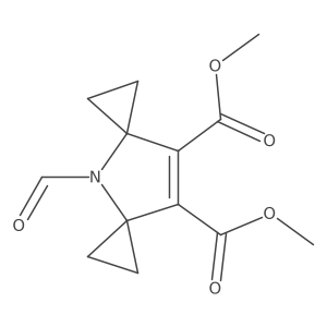 Dimethyl 4-formyl-4-azadispiro[2.1.25.23]non-8-ene-8,9-dicarboxylate结构式