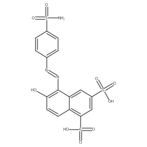 5-[2-[4-(Aminosulfonyl)phenyl]diazenyl]-6-hydroxy-1,3-naphthalenedisulfonic acid结构式