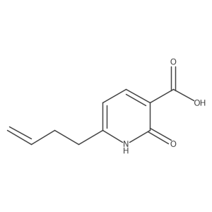6-(But-3-EN-1-YL)-2-hydroxypyridine-3-carboxylic acid结构式