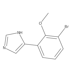 5-(3-bromo-2-methoxy-phenyl)-1H-imidazole Structure