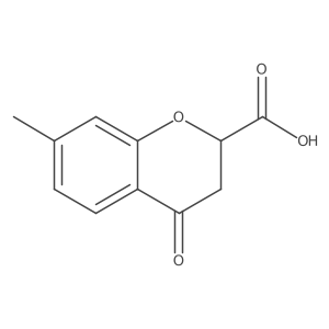 2H-1-Benzopyran-2-carboxylic acid, 3,4-dihydro-7-methyl-4-oxo-结构式