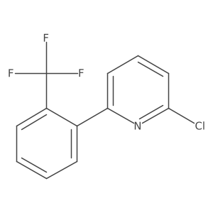 2-Chloro-6-(2-(trifluoromethyl)phenyl)pyridine结构式