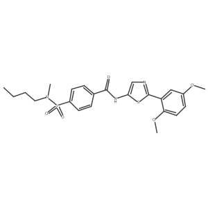 4-(N-butyl-N-methylsulfamoyl)-N-(2-(2,5-dimethoxyphenyl)thiazol-5-yl)benzamide Structure