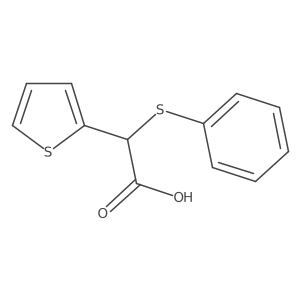 alpha-Phenylthio-2-thiopheneacetic acid结构式