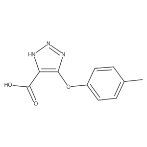 5-p-Tolyloxy-1H-[1,2,3]triazole-4-carboxylic acid结构式
