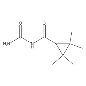 2,2,3,3-Tetramethylcyclopropanecarbonylurea Structure