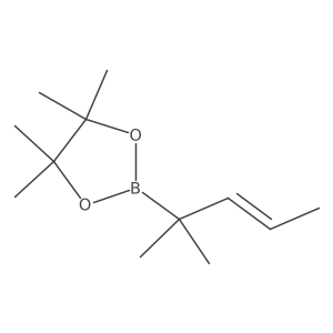 4,4,5,5-tetramethyl-2-[(Z)-2-methylpent-3-en-2-yl]-1,3,2-dioxaborolane Structure
