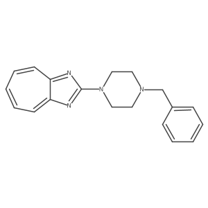 2-[4-(Phenylmethyl)-1-piperazinyl]-cycloheptimidazole结构式