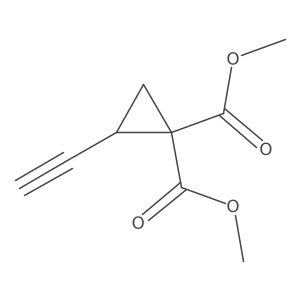 1,1-Dimethyl 2-ethynylcyclopropane-1,1-dicarboxylate结构式