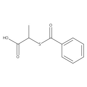 Propanoic acid, 2-(benzoylthio)-, (S)- Structure
