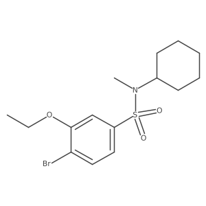 [(4-Bromo-3-ethoxyphenyl)sulfonyl]cyclohexylmethylamine结构式