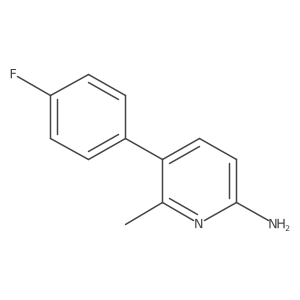 5-(4-Fluorophenyl)-6-methylpyridin-2-amine结构式