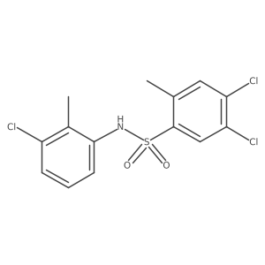 [(4,5-Dichloro-2-methylphenyl)sulfonyl](3-chloro-2-methylphenyl)amine Structure