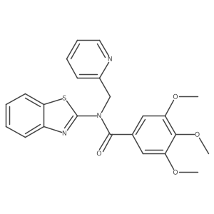 N-(benzo[d]thiazol-2-yl)-3,4,5-trimethoxy-N-(pyridin-2-ylmethyl)benzamide Structure