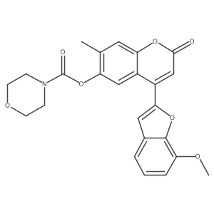 4-(7-methoxy-1-benzofuran-2-yl)-7-methyl-2-oxo-2H-chromen-6-yl morpholine-4-carboxylate Structure