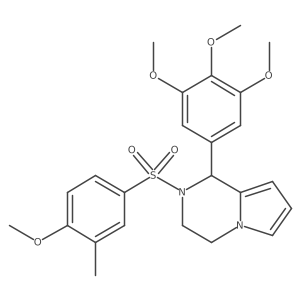2-((4-Methoxy-3-methylphenyl)sulfonyl)-1-(3,4,5-trimethoxyphenyl)-1,2,3,4-tetrahydropyrrolo[1,2-a]pyrazine结构式