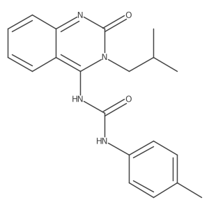 (E)-1-(3-isobutyl-2-oxo-2,3-dihydroquinazolin-4(1H)-ylidene)-3-(p-tolyl)urea Structure
