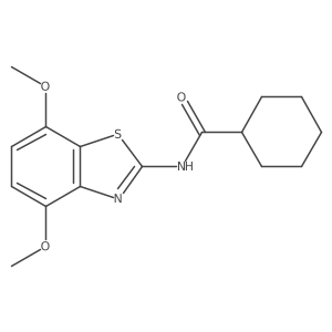 N-(4,7-dimethoxybenzo[d]thiazol-2-yl)cyclohexanecarboxamide结构式