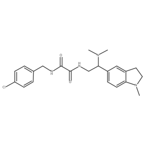 N1-(4-chlorobenzyl)-N2-(2-(dimethylamino)-2-(1-methylindolin-5-yl)ethyl)oxalamide结构式