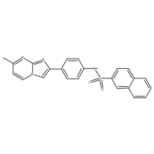 N-(4-{7-methylimidazo[1,2-a]pyrimidin-2-yl}phenyl)naphthalene-2-sulfonamide Structure