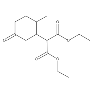 1,3-Diethyl 2-(2-methyl-5-oxocyclohexyl)propanedioate结构式