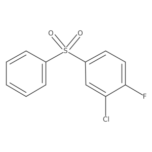 3-Chloro-4-fluorophenyl phenyl sulfone结构式