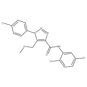 1-(4-chlorophenyl)-N-(2,5-dichlorophenyl)-5-(methoxymethyl)-1H-1,2,3-triazole-4-carboxamide Structure