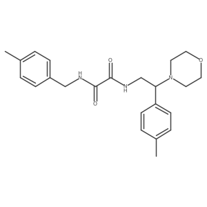 N1-(4-methylbenzyl)-N2-(2-morpholino-2-(p-tolyl)ethyl)oxalamide结构式