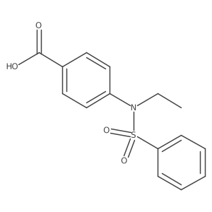 4-[Ethyl(phenylsulfonyl)amino]benzoic acid Structure