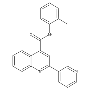N-(2-fluorophenyl)-2-(pyridin-3-yl)quinoline-4-carboxamide Structure