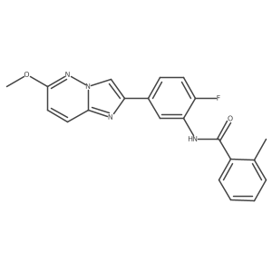 N-(2-fluoro-5-(6-methoxyimidazo[1,2-b]pyridazin-2-yl)phenyl)-2-methylbenzamide Structure