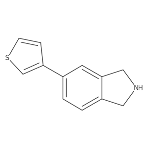 5-(Thiophen-3-YL)-2,3-dihydro-1H-isoindole Structure
