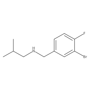 N-(3-bromo-4-fluorobenzyl)-2-methylpropan-1-amine Structure