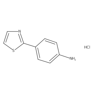 4-(1,3-Thiazol-2-yl)aniline hydrochloride结构式