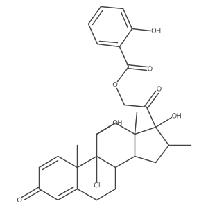 Beclometasone salicylate Structure