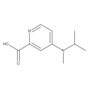 4-[Methyl(propan-2-yl)amino]pyridine-2-carboxylic acid Structure