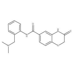 N-[2-[(Dimethylamino)methyl]phenyl]-3,4-dihydro-3-oxo-2H-1,4-benzothiazine-6-carboxamide Structure