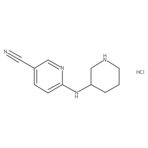 6-(Piperidin-3-ylamino)nicotinonitrile hydrochloride Structure