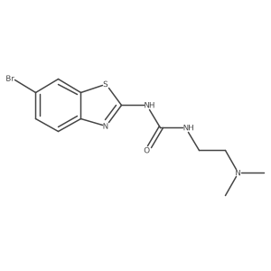 1-(6-Bromobenzo[d]thiazol-2-yl)-3-(2-(dimethylamino)ethyl)urea Structure