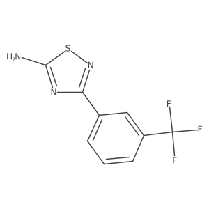 3-[3-(Trifluoromethyl)phenyl]-1,2,4-thiadiazol-5-amine Structure