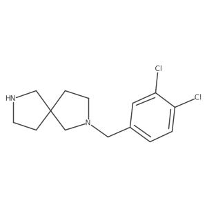 2-(3,4-Dichlorobenzyl)-2,7-diazaspiro[4.4]nonane结构式