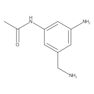 N-[3-amino-5-(aminomethyl)phenyl]acetamide Structure