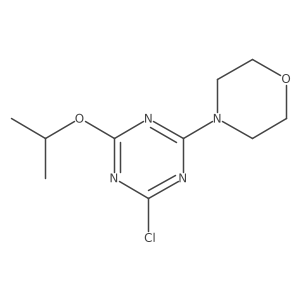 4-(4-Chloro-6-isopropoxy-1,3,5-triazin-2-yl)morpholine结构式