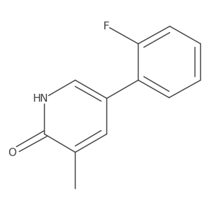 5-(2-Fluorophenyl)-3-methylpyridin-2-ol结构式